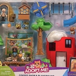 New In Box. Adopt Me! Coffee Shop and Playground Large Playset